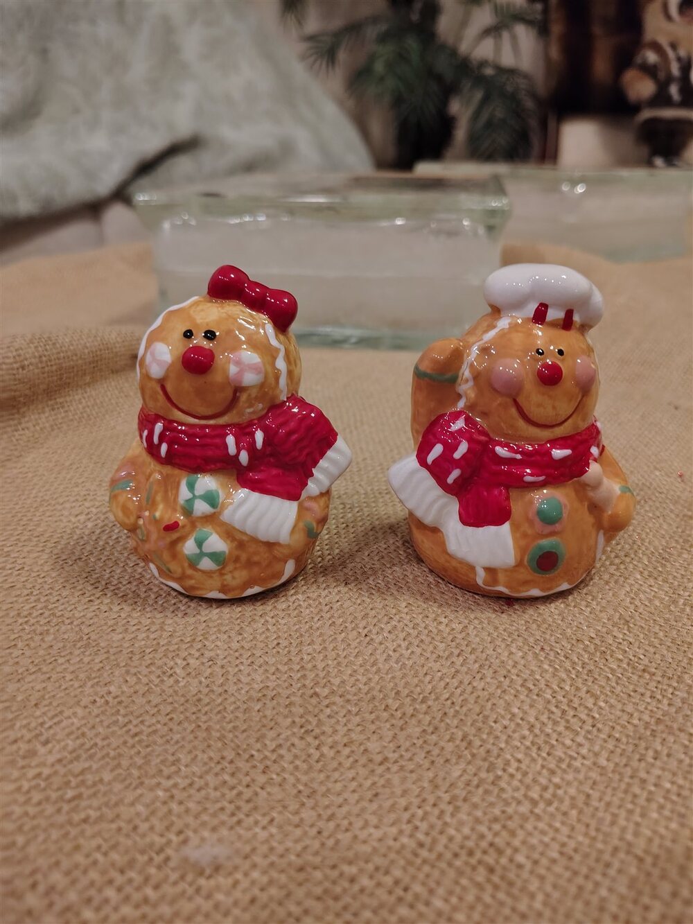 Gingerbread Salt and Pepper Shakers Christmas